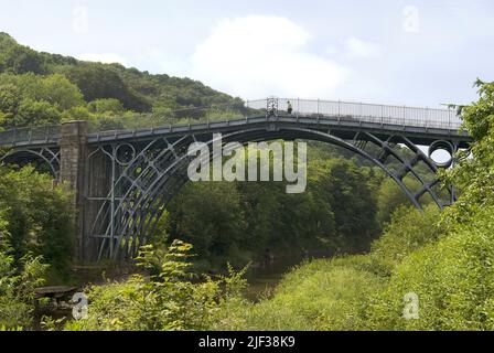 The Iron Bridge, Regno Unito, Inghilterra, Shropshire Foto Stock