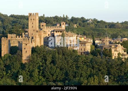 Castello di Castell'Arquato, Italia, Emilia Romagna Foto Stock