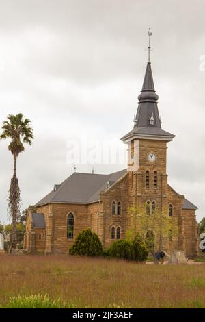 Chiesa riformata olandese a Nieuwoudtville, Capo del Nord, Sud Africa Foto Stock