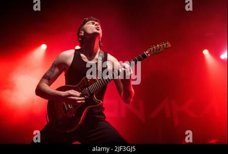 Yonaka vive sul palco al Manchester 2022 Foto Stock