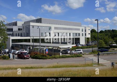 Tunbridge Wells Hospital, Pembury, vicino a Royal Tunbridge Wells, Kent, Regno Unito. Parte del Maidstone e Tunbridge Wells NHS Trust Foto Stock