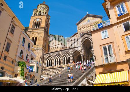 Amalfi-Italy-06-03-2022- veduta della cattedrale di amalfi, sant'andrea Foto Stock