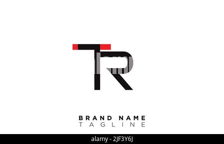 TR lettere alfabetiche iniziali logo monogramma Illustrazione Vettoriale