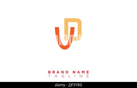 VD lettere alfabetiche iniziali logo monogramma Illustrazione Vettoriale