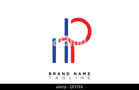 HR lettere alfabetiche iniziali logo monogramma Illustrazione Vettoriale