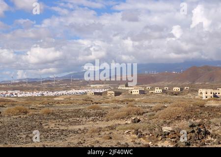 Novembre 18 2021 - Abades, Spagna Tenerife: Ex 'Sanatorio de Abona', la stazione di lebbra di Abades Foto Stock