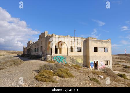 Novembre 18 2021 - Abades, Spagna Tenerife: Ex 'Sanatorio de Abona', la stazione di lebbra di Abades Foto Stock