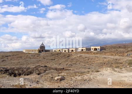 Novembre 18 2021 - Abades, Spagna Tenerife: Ex 'Sanatorio de Abona', la stazione di lebbra di Abades Foto Stock