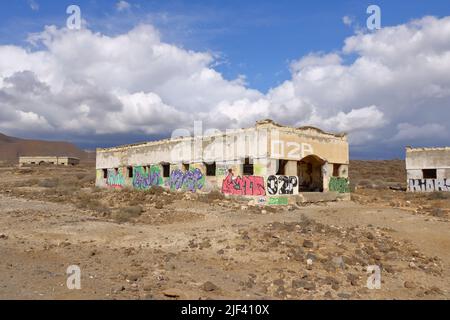 Novembre 18 2021 - Abades, Spagna Tenerife: Ex 'Sanatorio de Abona', la stazione di lebbra di Abades Foto Stock