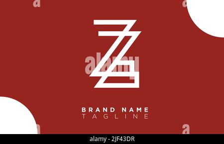 ZL lettere alfabetiche iniziali logo monogramma Illustrazione Vettoriale
