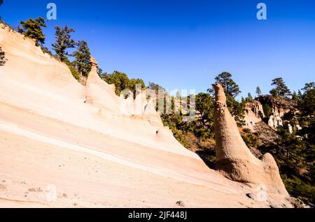 Le formazioni rocciose Paisaje Lunar sull isola Canarie Tenerife, Spagna Foto Stock