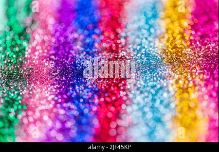 sfondo multicolore di glitter o sequins Foto Stock