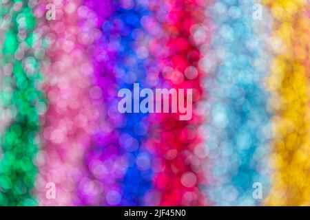 multicolore glitter o sequins bokeh sfondo Foto Stock