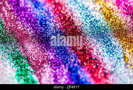 sfondo multicolore di glitter o sequins Foto Stock