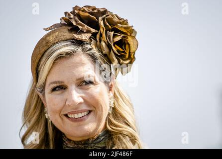 2022-06-29 15:56:30 GRAZ - la regina Maxima pone al Uhrturm della fortezza di Schlossberg. A Graz, la coppia reale conclude la visita statale di tre giorni in Austria. ANP SEM VAN DER WAL uscita paesi bassi - uscita belgio Foto Stock
