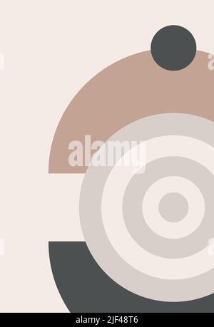 Sfondo artistico astratto con elementi spot vettoriali acquerelli. Decorazione a pennello con poster in acrilico artistico. Astrazione boho. Illustrazione Vettoriale