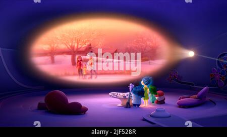 MOM,RILEY,papà,paura, tristezza, gioia,disgusto, rabbia, dentro e fuori, 2015 Foto Stock