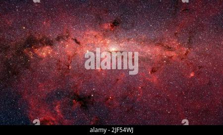 Grande stella campo in costellazione Sagittario. In queste nebulose nascono nuove stelle Foto Stock