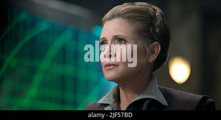 CARRIE FISHER, Star Wars: Episodio VII - La forza si risveglia, 2015 Foto Stock