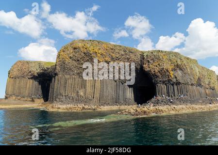 Isola di staffa, Ebridi Interne, Scozia Foto Stock