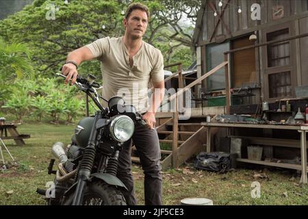 CHRIS PRATT, mondo giurassico, 2015 Foto Stock