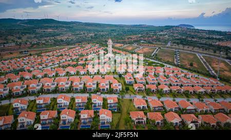 18 giugno 2022: La scena del 5 stelle centara mirage resort a Mui NE nella città di Phan Thiet, provincia di Binh Thuan, Vietnam Foto Stock