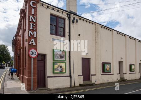 Il cinema Alhambra nella città mercato Lake District di Keswick Foto Stock