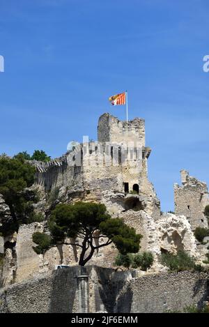 Château de Boulbon (c Mn-c Oray) o Boulbon Chateau, Fort, Fortezza o Castello Bouches-du-Rhone Provenza Francia Foto Stock