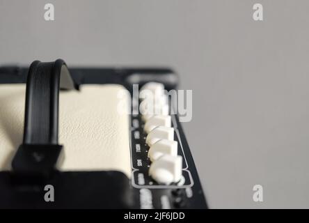 Cavo jack per l'amplificatore per chitarra elettrica, l'amplificatore combo e il microfono. Foto Stock