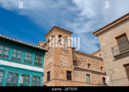 Chiesa di San Agustin, ad Almagro, in provincia di Ciudad Real, Spagna. Fu costruita nel XVII secolo Foto Stock