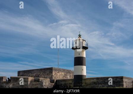 Southsea castello e faro, Hampshire, Regno Unito Foto Stock