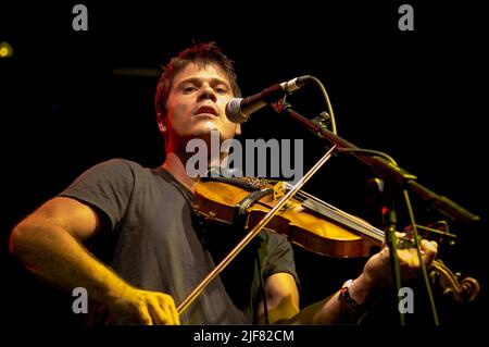 Seth Lakeman, V2006, Hylands Park, Chelmsford, Essex, Regno Unito - 19 agosto 2006 Foto Stock