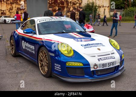 2009 Porsche 911 Carrera 4S ‘911 SFK’ in mostra alla gara di Bicester del 19th giugno 2022 Foto Stock