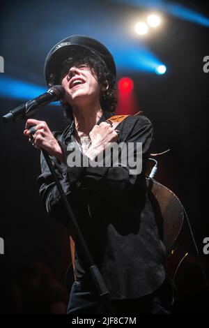 LP spettacolo al Festival Jardins de Pedralbes, Barcellona, 28 giugno 2022. Fotografo: ALE Espaliat Foto Stock