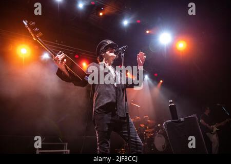 LP spettacolo al Festival Jardins de Pedralbes, Barcellona, 28 giugno 2022. Fotografo: ALE Espaliat Foto Stock