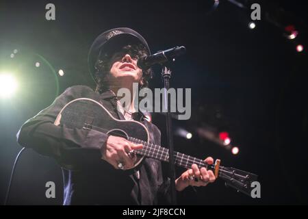 LP spettacolo al Festival Jardins de Pedralbes, Barcellona, 28 giugno 2022. Fotografo: ALE Espaliat Foto Stock