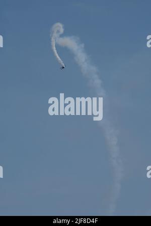 Mostra di stunt plane sul lago Washington a Seattle Foto Stock