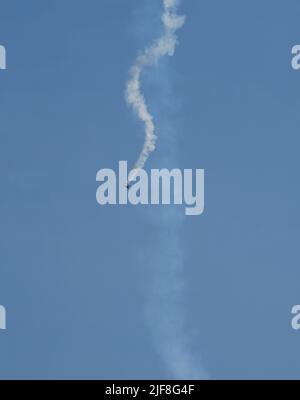 Mostra di stunt plane sul lago Washington a Seattle Foto Stock