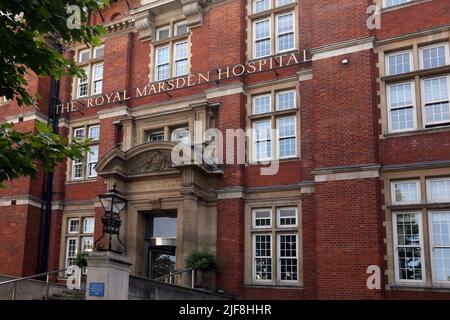 The Royal Marsden Hospital Fulham Road London Inghilterra Foto Stock