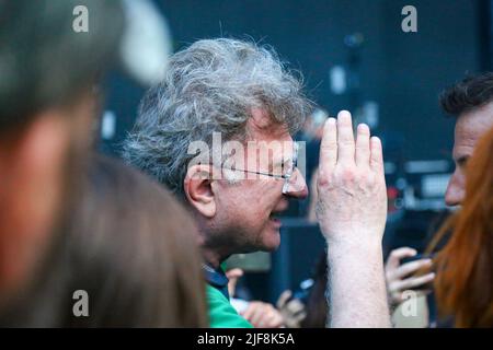 TORINO, Italia. 30th giugno 2022. Red Ronnie partecipa al tour "Vasco Live 2022" del 30 giugno 2022 allo stadio Olympic Grande Torino. Credit: Massimiliano Ferraro/Medialys Images/Alamy Live News Foto Stock