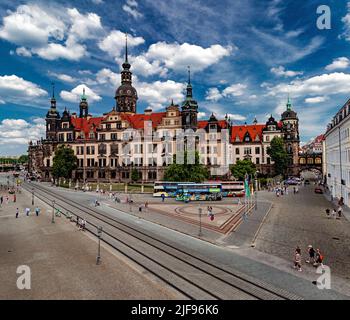 Sophienstrasse, Dresda, Germania Foto Stock