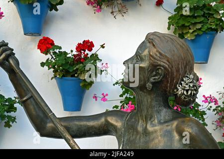 Scultura a Cordoba, Spagna Foto Stock