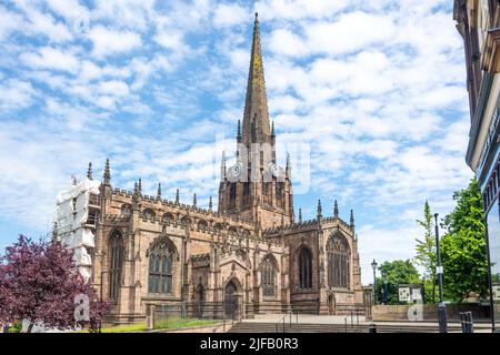 Rotherham Minster, Church Street, Rotherham, South Yorkshire, Inghilterra, Regno Unito Foto Stock