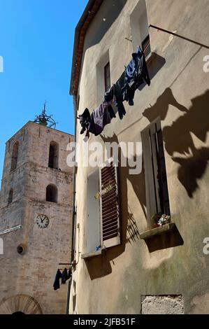 Francia, Var, Hyeres, Collegiale Saint Paul (12th secolo) Foto Stock