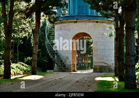 Francia, Eure, parco del Castello del campo di battaglia a Sainte-opportunune-du-Bosc, etichettato Giardino notevole, proprietà del decoratore Jacques Garcia Foto Stock