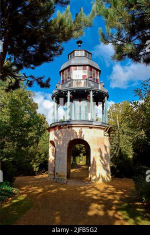 Francia, Eure, parco del Castello del campo di battaglia a Sainte-opportunune-du-Bosc, etichettato Giardino notevole, proprietà del decoratore Jacques Garcia Foto Stock