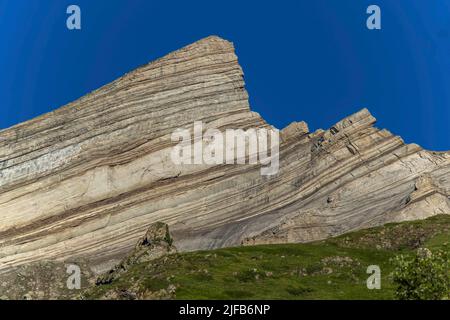 Francia, Hautes-Alpes, Champsaur, valle di Champoléon, villaggio dei Borels, val di Tourond, Pointe du Tourond Foto Stock