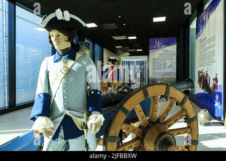 Francia, Var, Dracenie, Draguignan, avenue des Ecoles Militaires, Museo dell'artiglieria Foto Stock