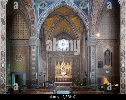 Santuario ed eremo di Montepaolo, Dovadola, Italia Foto Stock