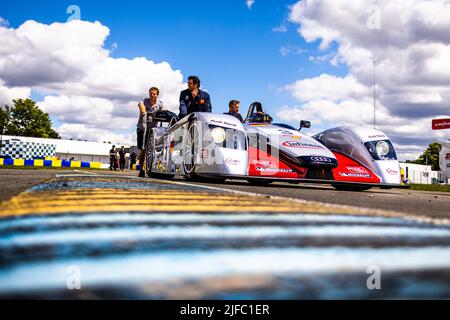 Le Mans, Francia. 01st luglio 2022. 03 Maris Erik (fra), Audi R8 LMP, ritratto durante le Mans Classic 2022 dal 30 giugno al 3 luglio 2022 sul circuito des 24 Heures du Mans, a le Mans, Francia - Foto Damien Saulnier / DPPI Credit: DPPI Media/Alamy Live News Foto Stock